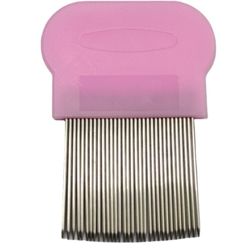 Factory wholesale pet dog grooming comb, stainless steel straight-row fine-toothed detangling flea comb