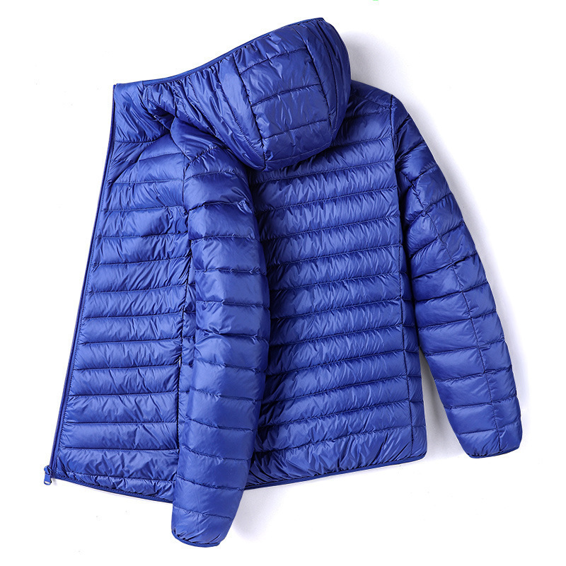 Demi-season short down jacket for leisure