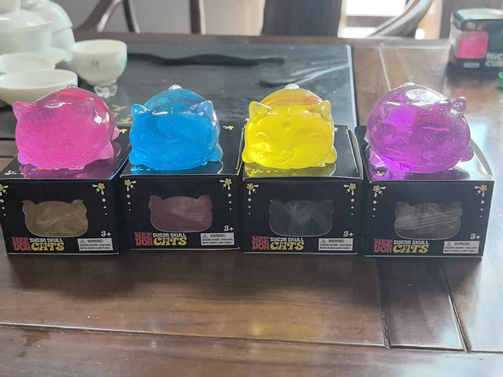 Ventas transfronterizas calientes nuevos bolos de pan descomprimir pellizco pellizco de pan reducción de presión juguetes creativos expresiones caja ciega bolsa de jaula image 12