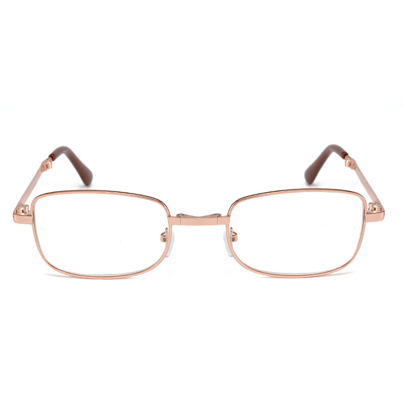 2023 Fashion Portable Folding Reading Glasses for Men and Women High Definition Street Stall Running Jianghu Metal Frame Glasses Wholesale