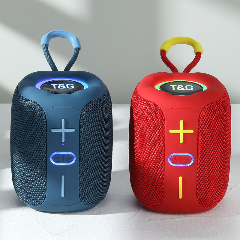 クロスボーダーTG658ブルートゥーススピーカー携帯型屋外携帯型小型音響TWSライト付きカード無線サブウーファ|undefined