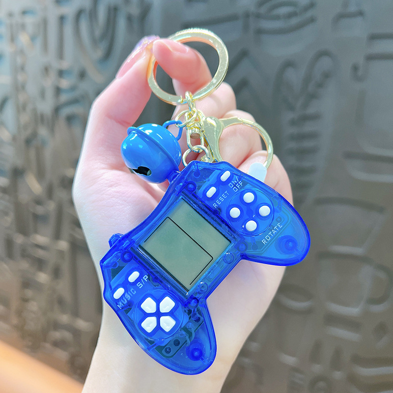 クリエイティブハンドヘルドロシアブロックゲーム機キーホルダー携帯バッグアクセサリー玩具プレゼント卸売り