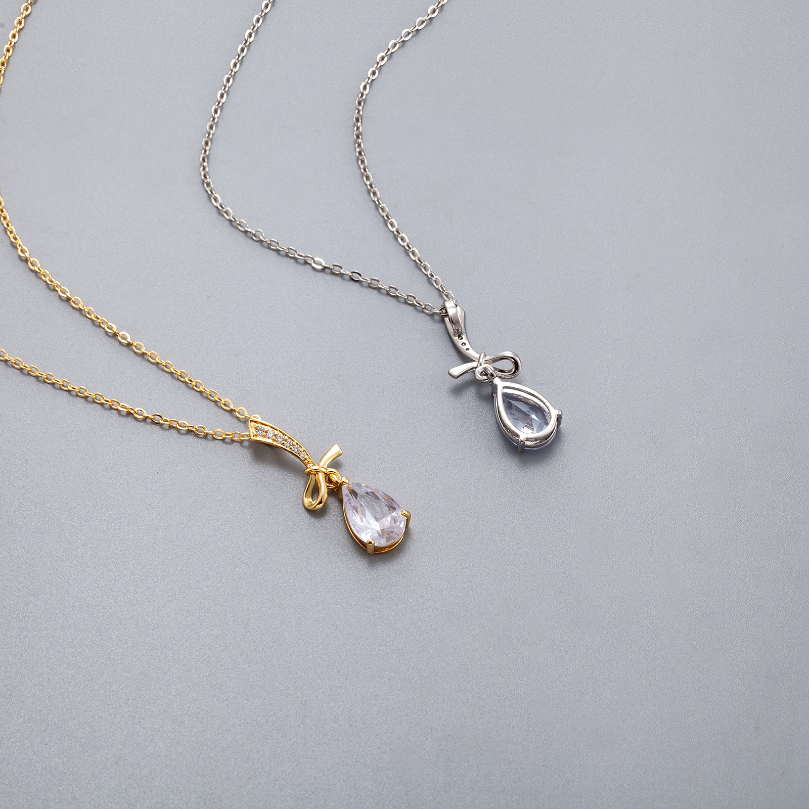 Brand pendant with zircon