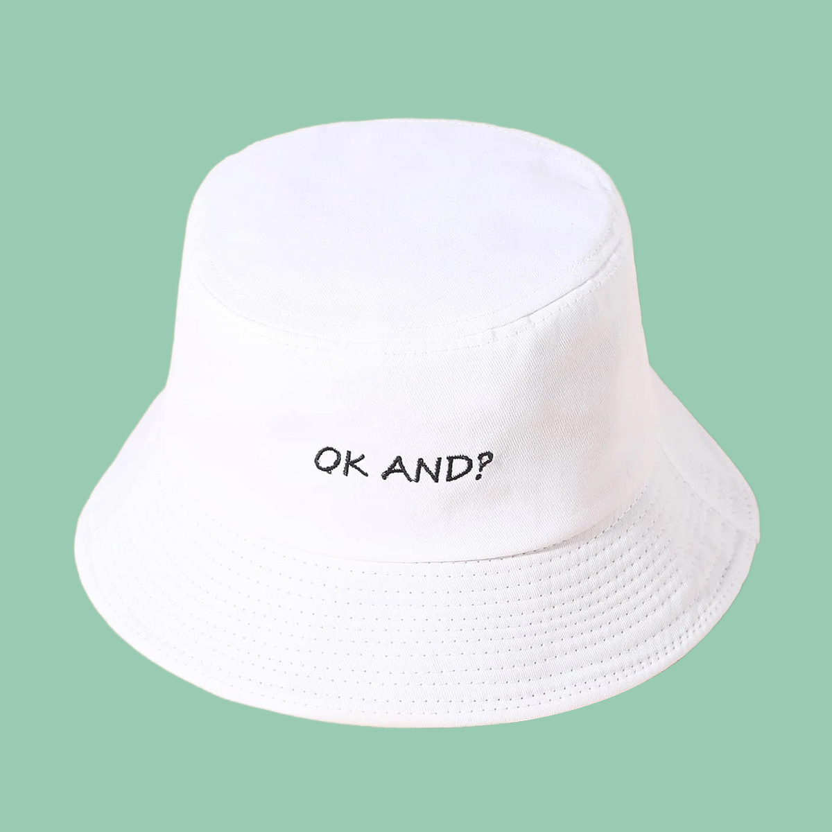 Fashion Embroidery Wide-brimmed Sunscreen Sunshade Fisherman Hat Wholesale display picture 4