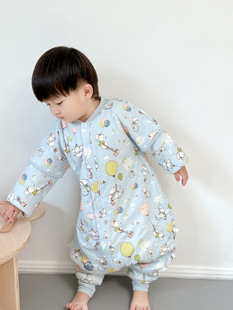 Big Sale Quilted Constant Temperature Sleeping Bag, Autumn and Winter Baby Anti-Kick Quilt, Autum Kidsren's Split-Leg Pajamas, Big Kidsren's Sleeping Bag, Baby