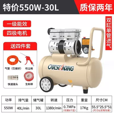 Hava kompressorları – Spray Paint Air Pump - ii-motor-warranty-for-2-years-direct-replacement-without-repair-ii-550w-30l-gift-package