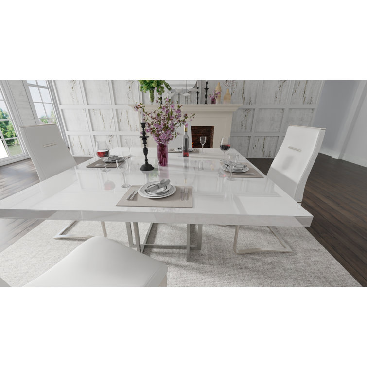 mesas de comedor exportación tabla de roca mesa de comedor de lujo ligera mesa de comedor de madera maciza mesa de vidrio temperado casero