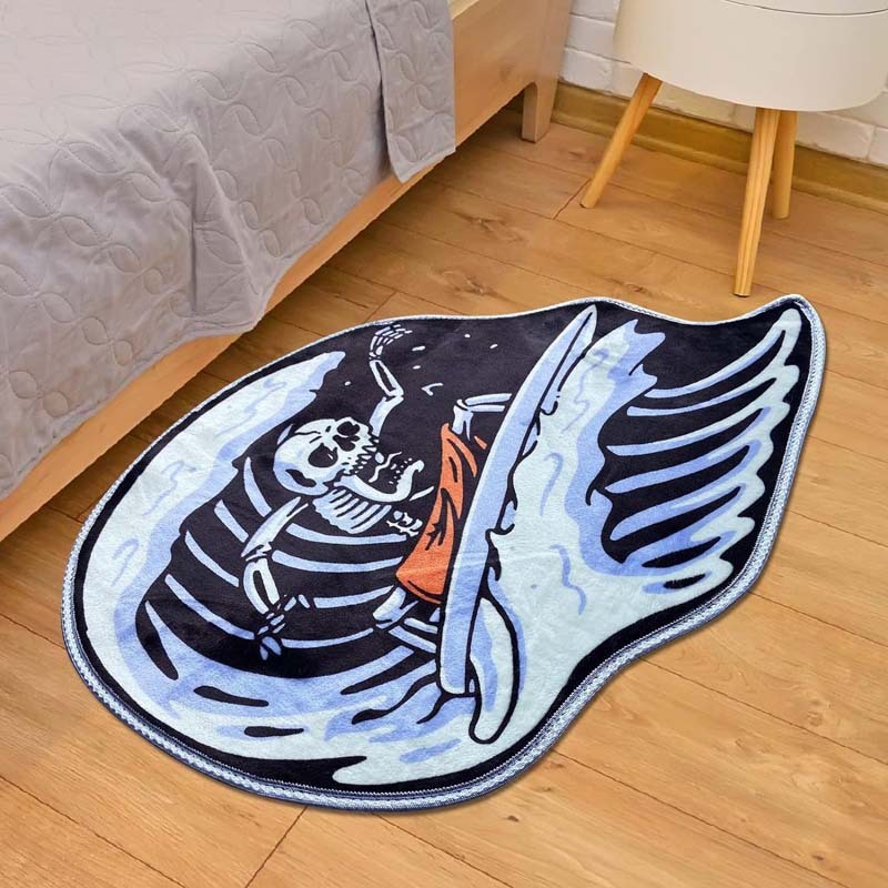 クロスボーダーバスルームフロアマットハロウィンレッドリップバレンタインデー模造カシミアフロアマットトイレバスルームお手入れ簡単吸収性|undefined