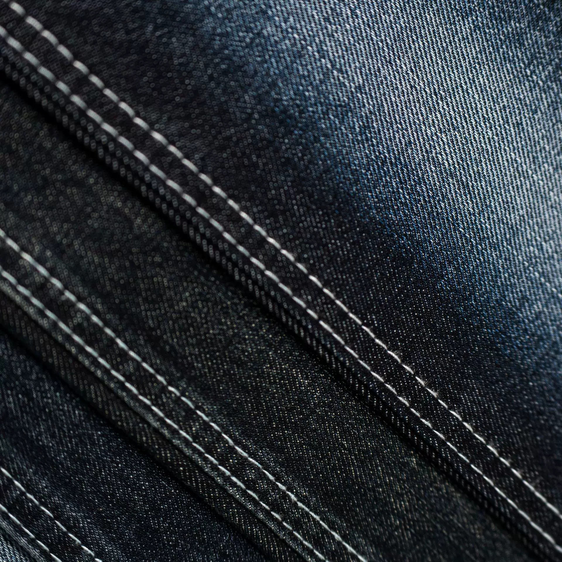 10支竹节超柔牛仔布料 11oz春秋款水洗牛仔裤外套面料 现货热销