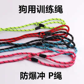 狗狗牵引绳一体绳dog Leash训练P绳防爆冲p链大中小型犬遛狗绳子