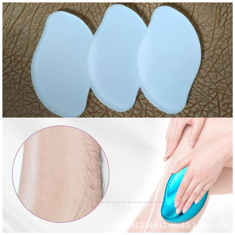 Manufacturer's Glass Hair Removal Device, Physical Exfoliation and Hair Removal, Nano-Tempered Glass Mango Hair Remover, Frosted and Durable