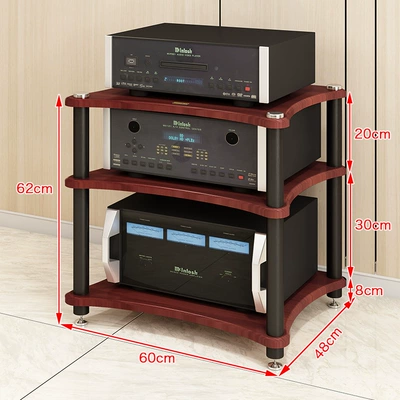 Movable Speaker, Audio System, Cd, Electric car big tripod - teak-color-three-layers