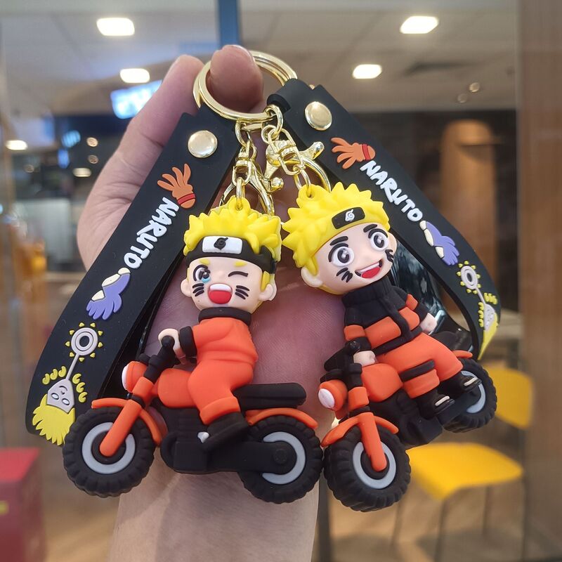 Creative Naruto Keychain Cute Cartoon Naruto Car Keychain Student School Bag Pendant Gift Wholesale