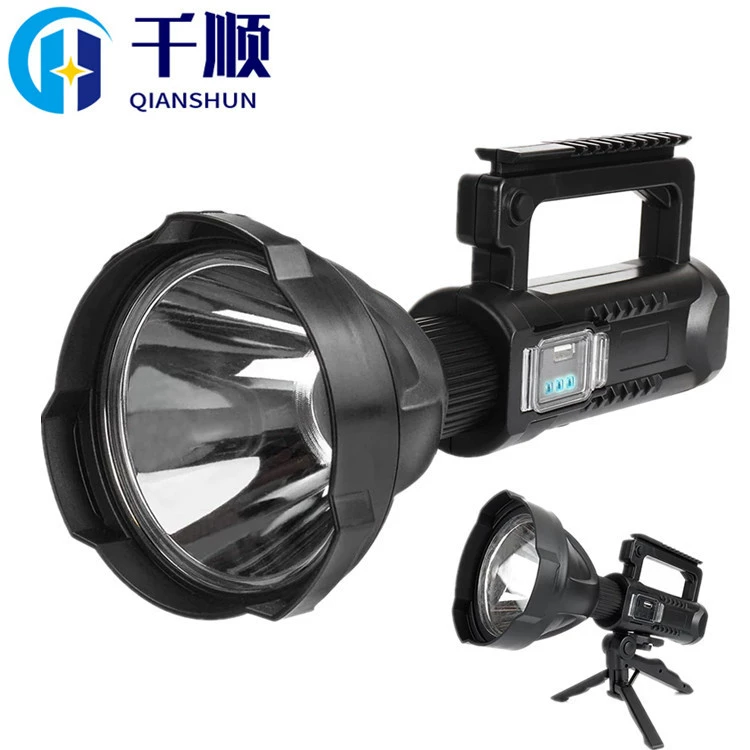 Новый прожектор P70 Открытый сильный свет Многофункциональное освещение Светодиодный дальний водонепроницаемый перезаряжаемый портативный фонарик