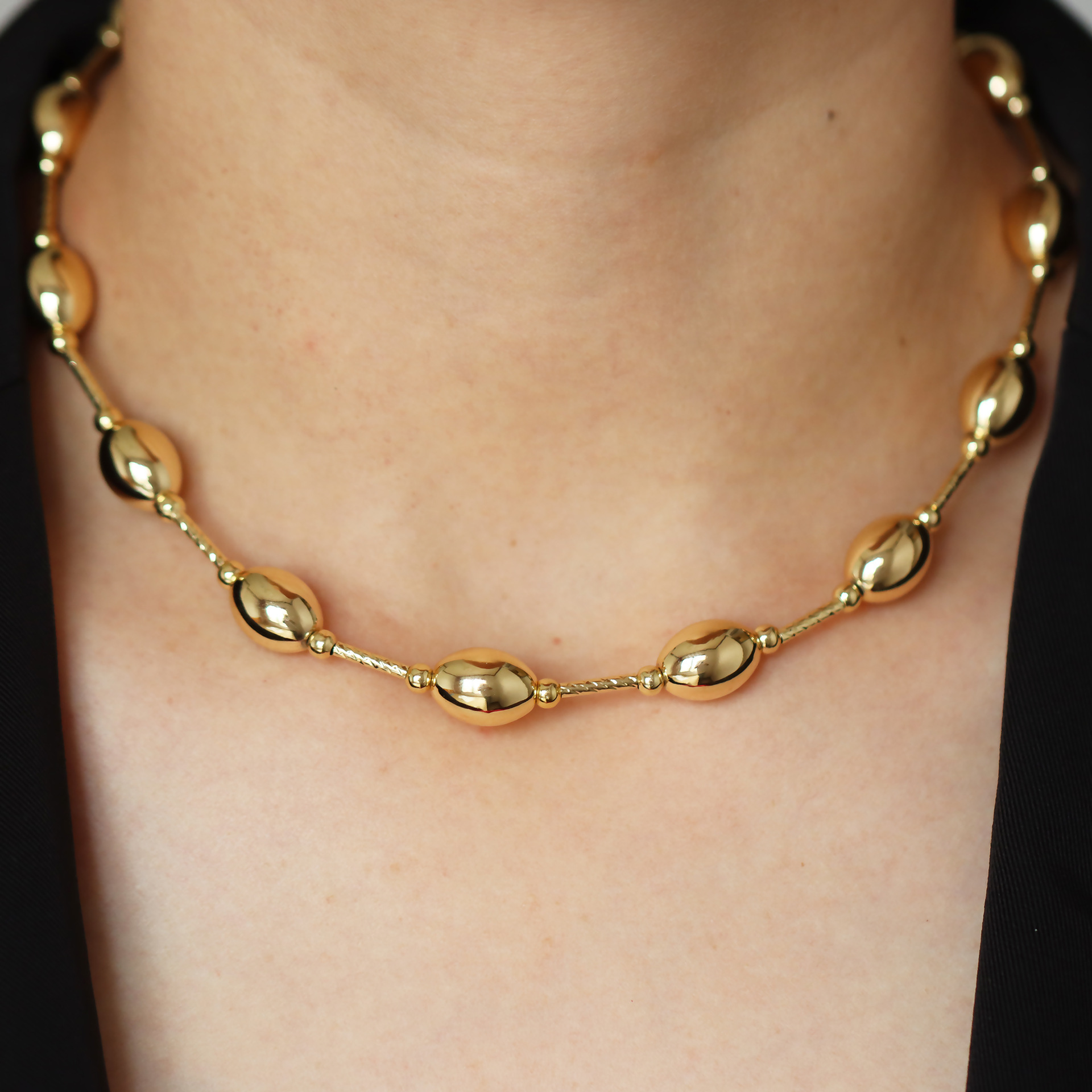 Holiday, Daily Occasion Simple Style Classic Style Round Imitation Pearl Copper Wholesale Necklace