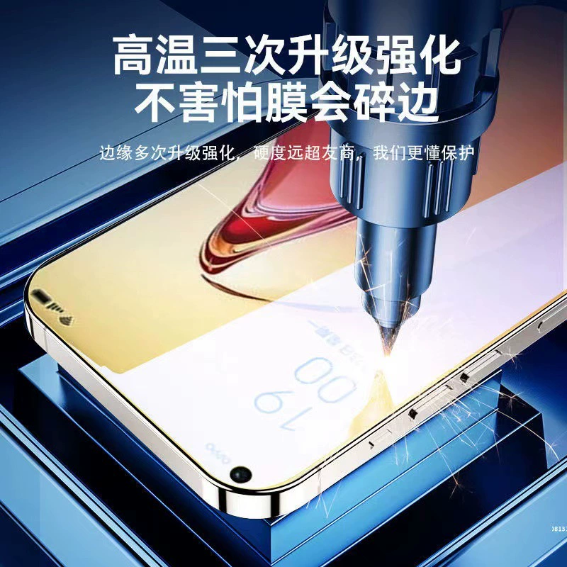 Подходит для OPPO RENO12 закалённое стекло 11 полноэкранное PRO полностью прозрачное Reno9 HD A93 защитное стекло для мобильного телефона, комплект 6 штук A9
