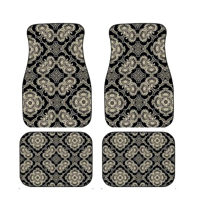 Cross-Border Bohemian Car Floor Mats for Main and Passenger Front and Rear Floor Mats Amazon Temu Dropshipping Wholesale Foot Mats