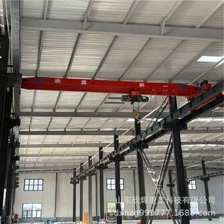 山东厂家给客户设计全新智能绿色环保单梁桥式起重机有5吨10吨等