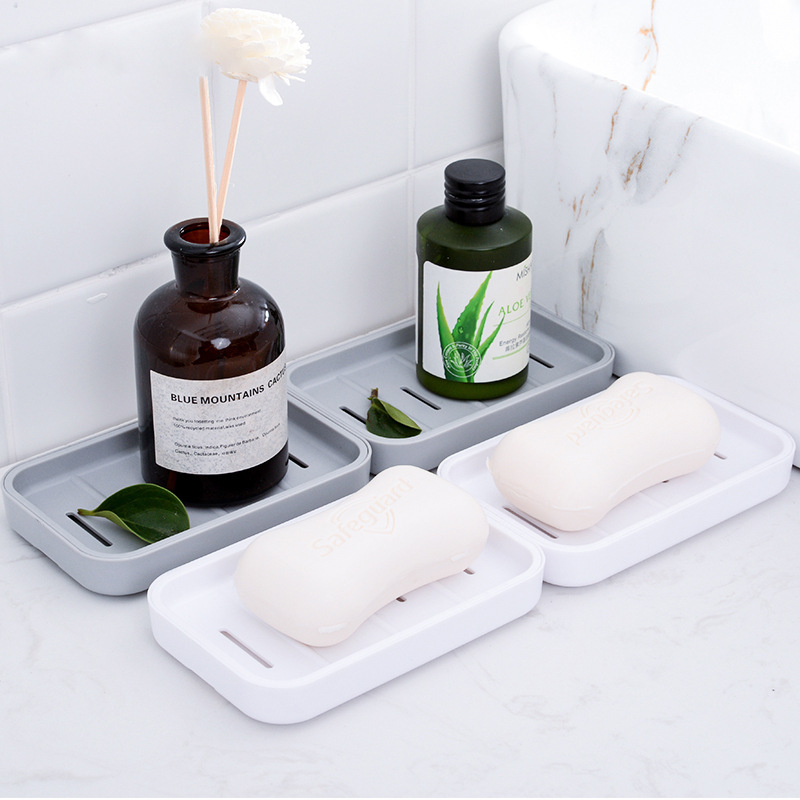 Nordic Double-layer Drain Dish Soap Dispenser Creative Bathroom Plastic Soap Holder Waterproof Soap Stand Organizer Wholesale