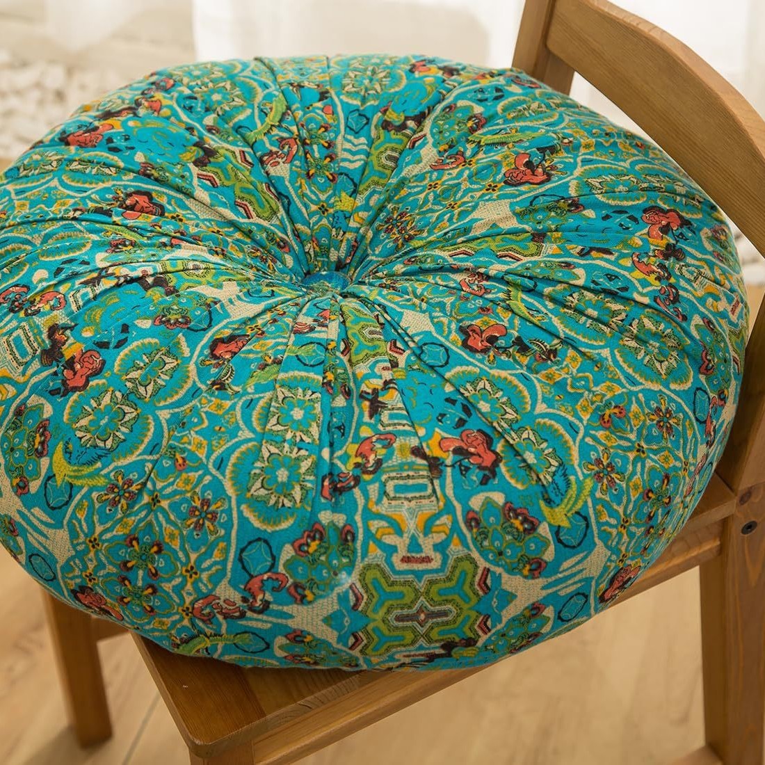 Amazon perezoso calabaza tela de algodón tatami cuadrado cojín casero cojín redondo espeso al por mayor spot