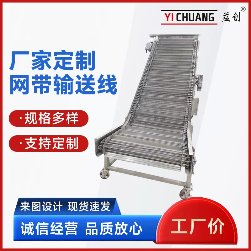2025年链板输送机爬坡输送设备无锡制造食品药材跨境出口应用