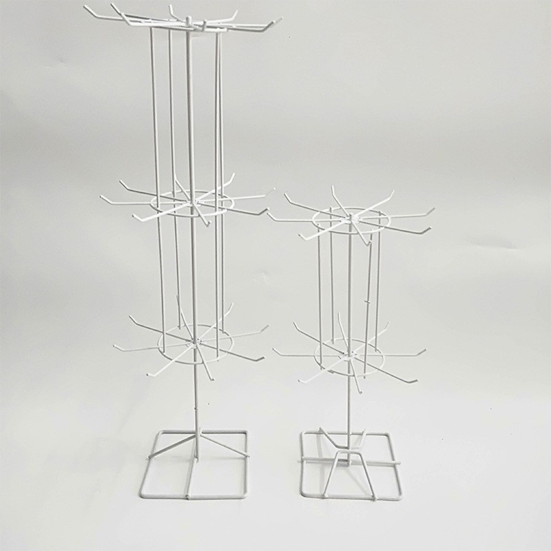 饰品展示架铁艺挂架零食袜子饰品首饰架摆摊旋转货架小饰品展架