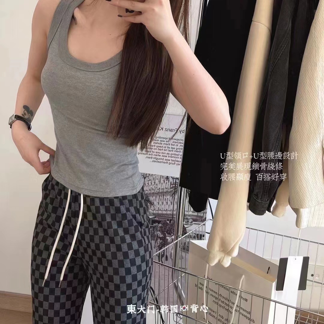 Estilo japonés Dongdaemun mismo Chaleco de verano sin fisuras botar casual anti-exposición que cubre el pecho chaleco para mujeres