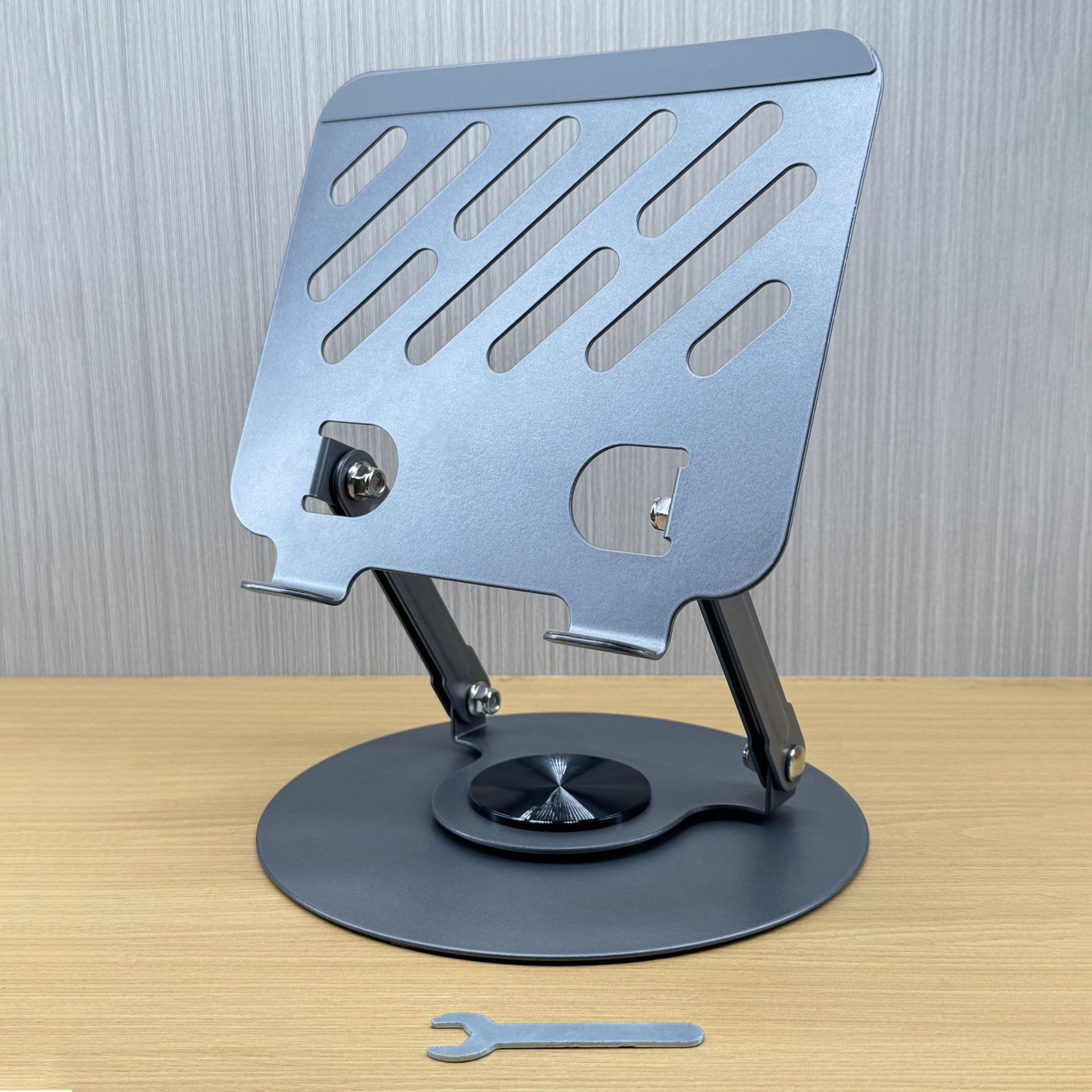 Popular carbon steel 360-degree rotating mobile phone holder desktop metal portable storage foldable lazy broadcast live streaming holder