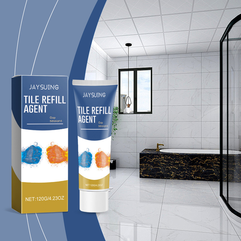 Jaysuing Tile Grout Caulking Agent Household Kitchen Bathroom Floor Tile Waterproof and Mildew-Proof Caulking Agent