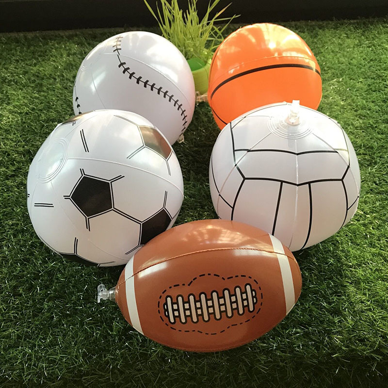Factory Ready Stock Pvc Sports Toy Ball Volleyball Rugby Football Baseball Basketball 5-Piece Set Wholesale