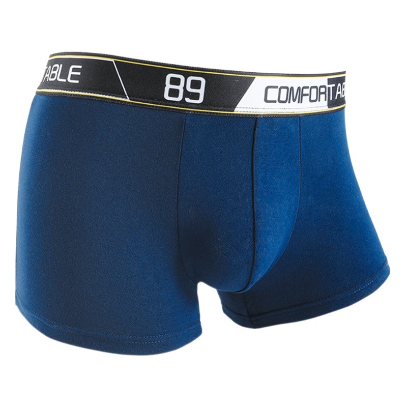 Caja de regalo de 4 piezas ropa interior para hombres pantalones cortos de boxeador para hombres cómodos transpirables personalidad de moda cintura media pantalones cortos de boxeador juvenil