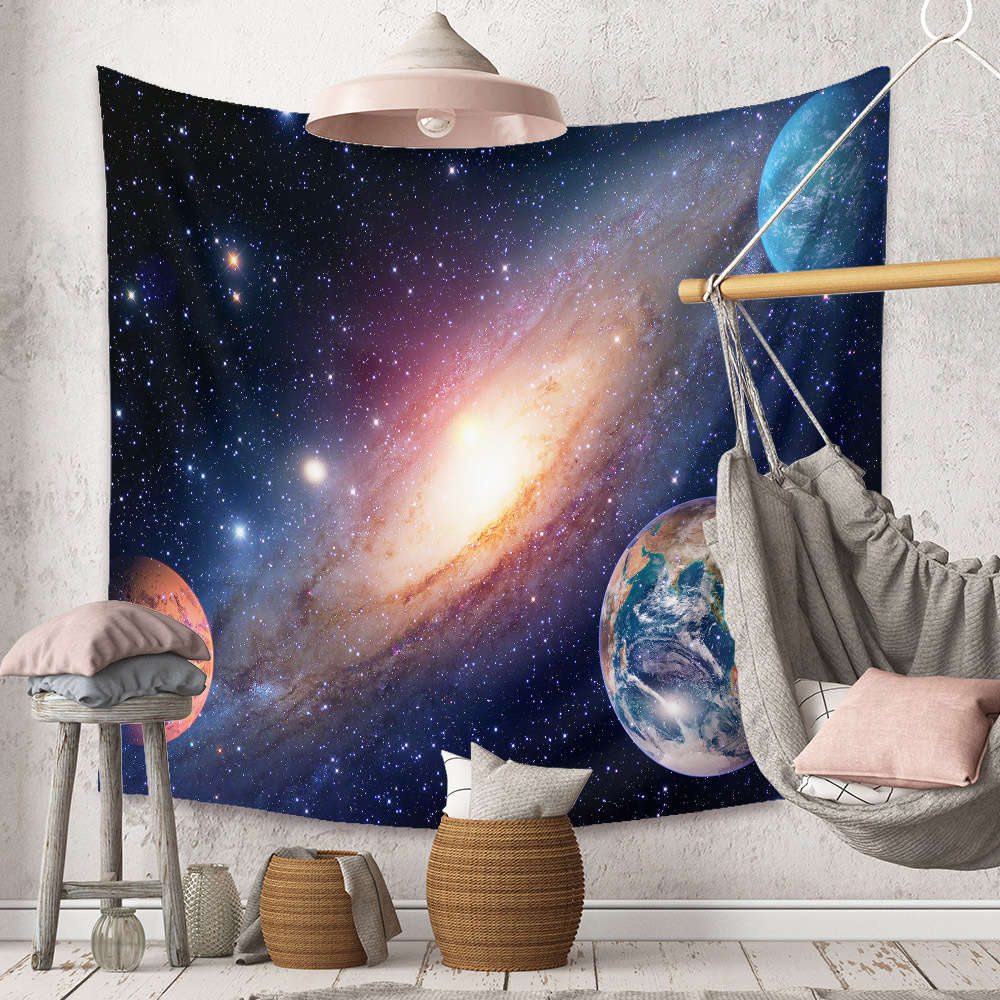 Fashion Universe Painting Wall Decoration Cloth Tapestry Wholesale Nihaojewelry display picture 46