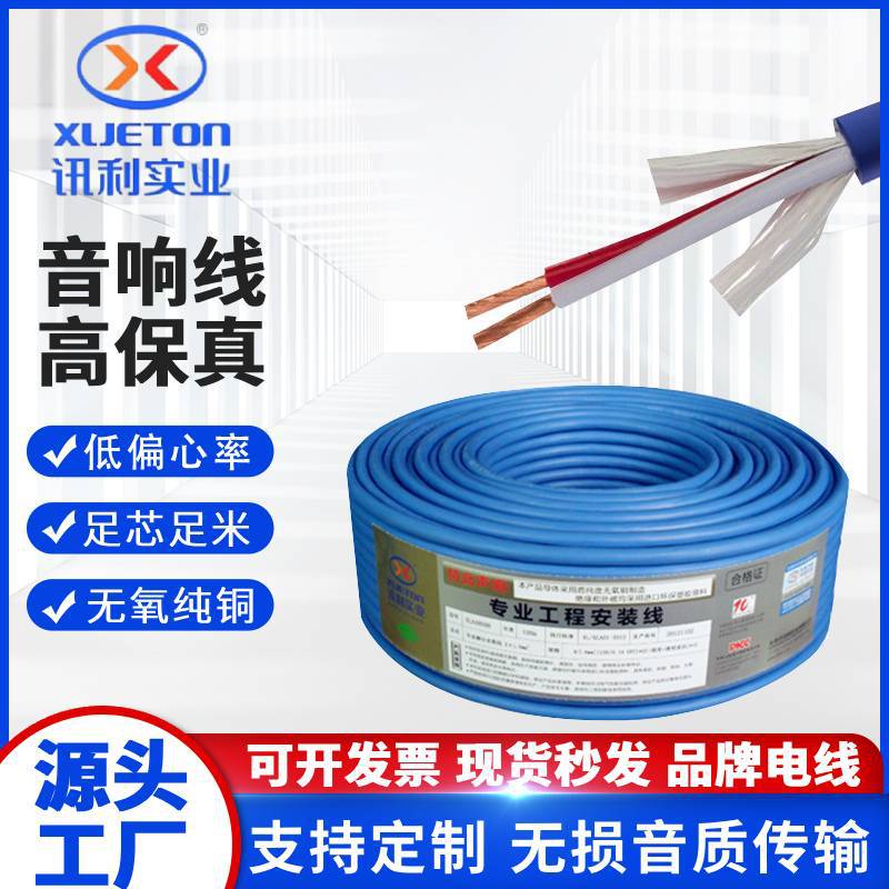 音箱线舞台专用音响线家庭影院音箱电线无氧铜户外演出护套喇叭线