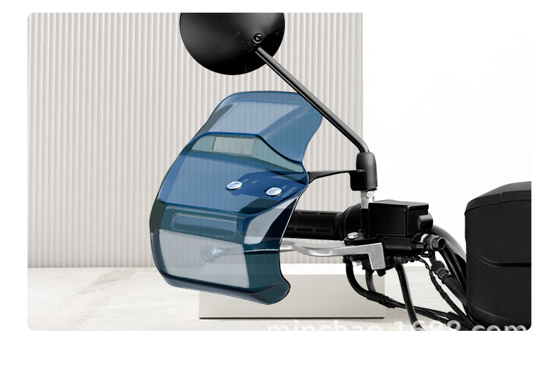 Electric Vehicle Motorcycle Hand Guard Windshield and Sun Protection Electric Vehicle Extended Handle Windshield + Adapter