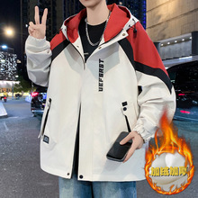 青少年棉衣男士夹克港风潮时尚百搭学生保暖2025新款加绒加厚外套