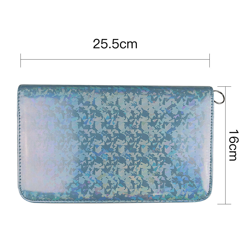 Agujas de suéter de tejido transfronterizo color grabado láser aguja de anillo desmontable aguja de anillo un conjunto de 13 paquetes de bolsa PU