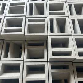 网红水泥空心砖装饰艺术砖块立体镂空隔断造型构建构件砖方孔砌块
