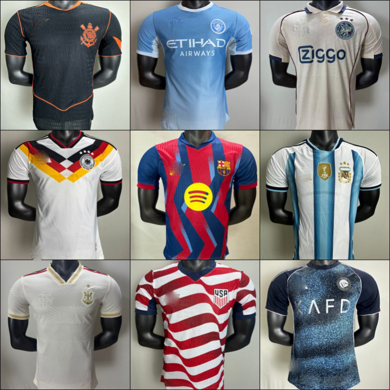 Wholesale 2627 New Player Edition Football Shirts for Barcelona, Croatia, Mexico, Germany, and Flamengo