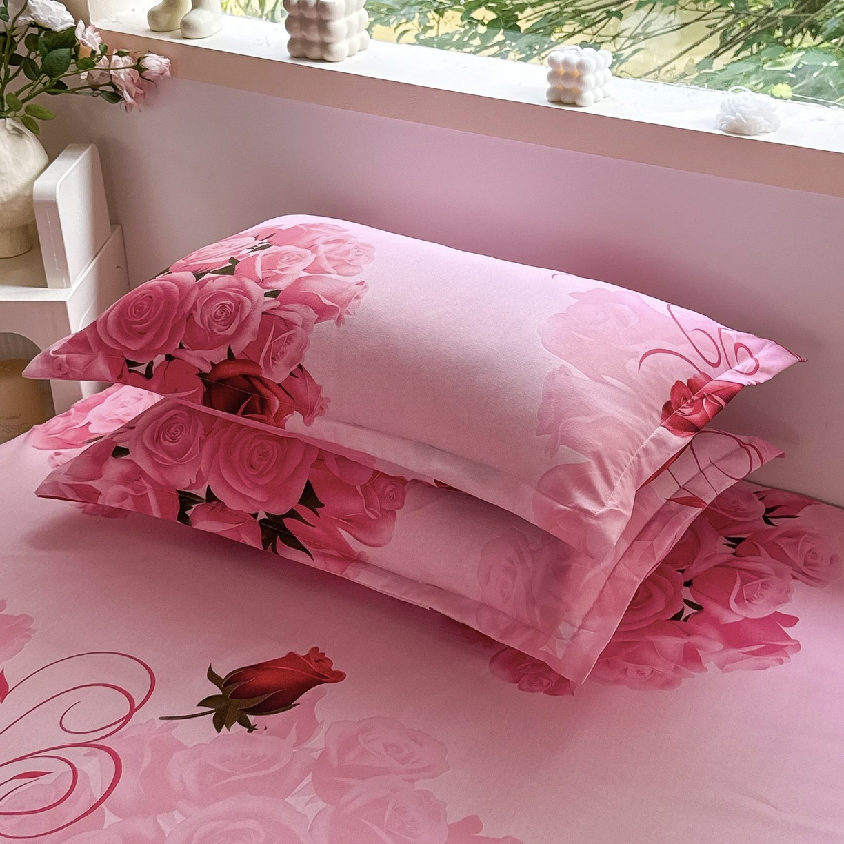 Rosas florecen