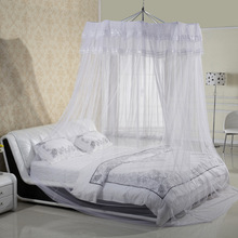 蚊帐圆顶 加厚支架加高雪纺公主吊顶 宫廷式挂天花大床双人大空C&