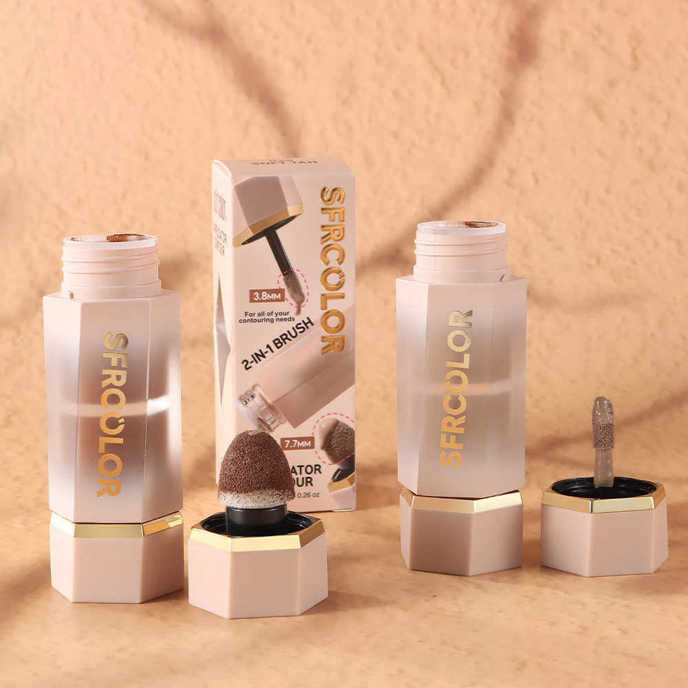 s.f.r color transfronterizo proveedor directo de fábrica impermeable natural sombra de nariz silueta doble cepillo líquido reparación