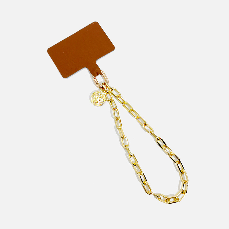 Cordino per cellulare retrò con perline irregolari effetto tartaruga, tracolla lunga da portare a spalla_voghion.com