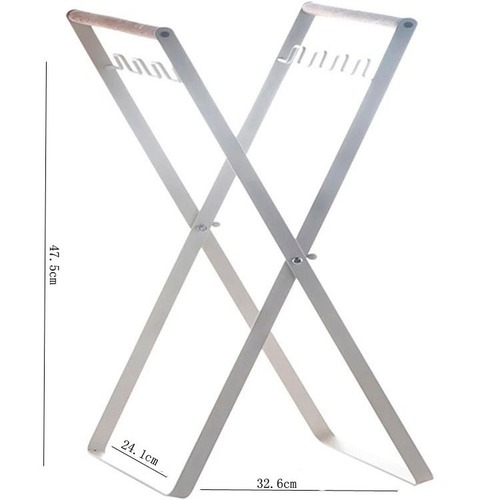 Factory direct sales Nordic iron folding handbag garbage rack kitchen bedroom living room storage rack creative storage rack