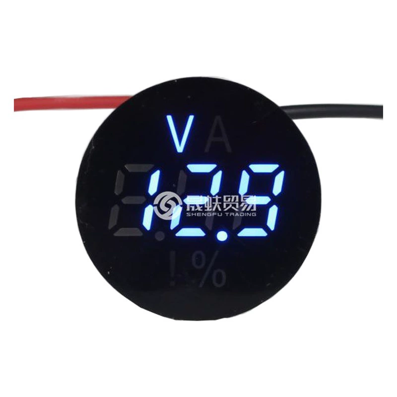 Миниатюрная круглая свинцово-кислотная литиевая батарея, отображение оставшейся мощности, верхний и нижний пределы напряжения регулируются в процентах