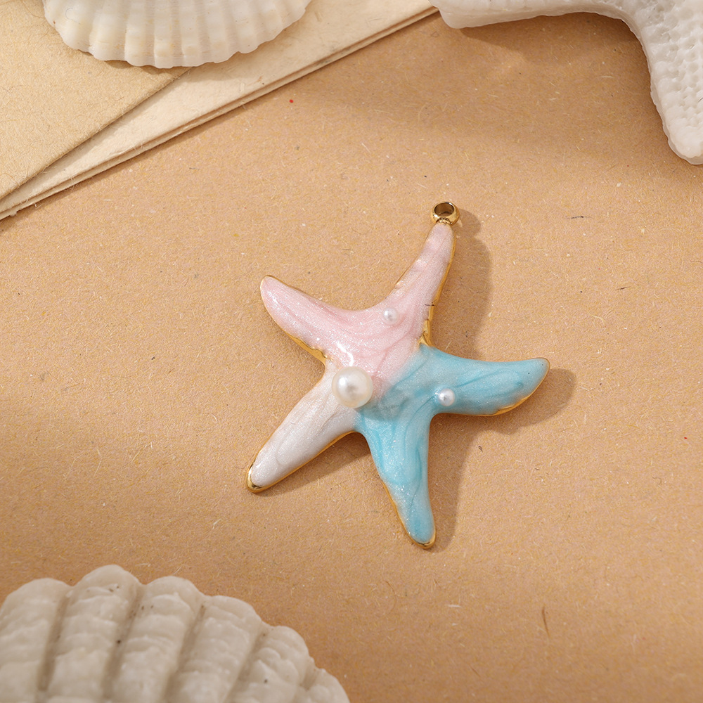4g Weight Pendant Jewelry Making Type Charms Classification 1 Piece Quantity 304 Stainless Steel Material Shell Pattern All Seasons Season Polished Finish Plating Design Beach Style 1 Piece 304 Stainless Steel Shell Polished Pendant Charms 26