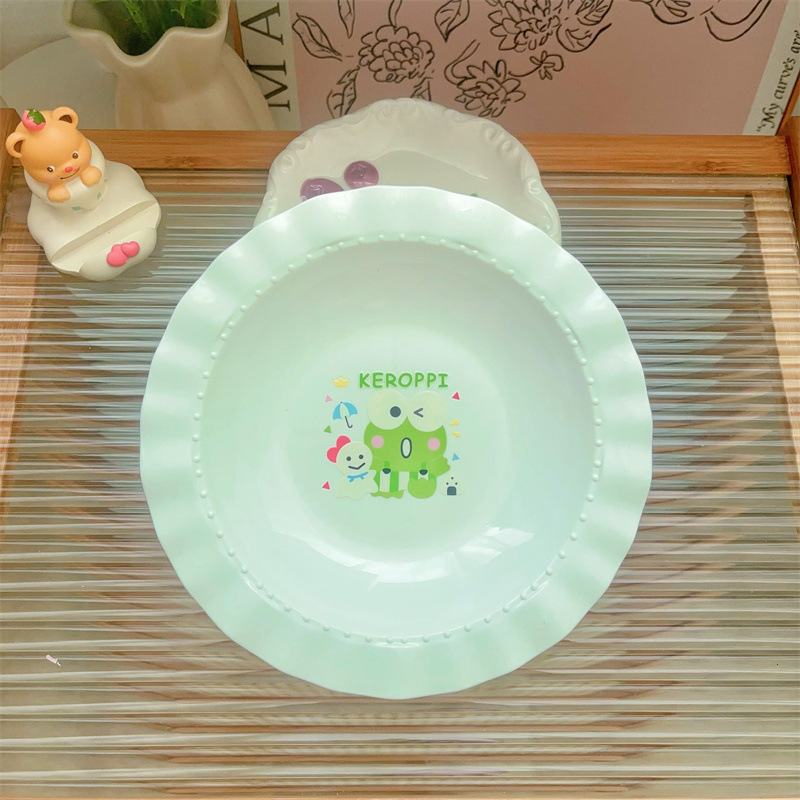 labubu马卡龙糖果色沙拉盘家用水果盘儿童甜品早餐零食水果蛋糕盘|undefined