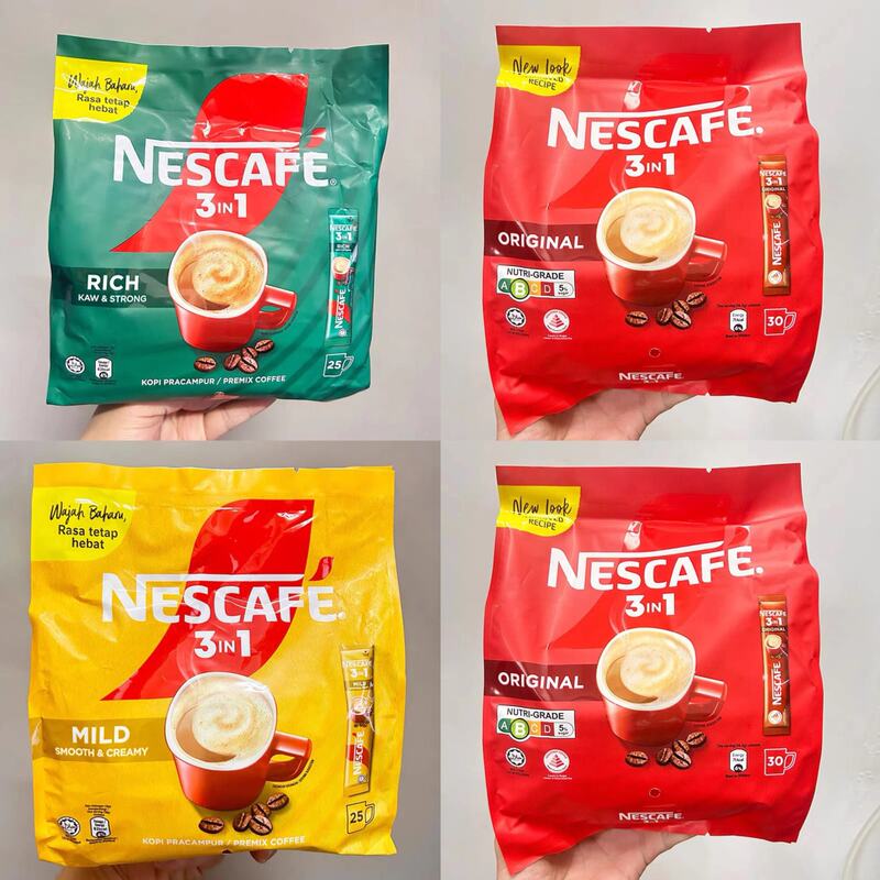 Free Shipping Malaysia Nestle 3-in-1 Silky Butter White Coffee Espresso Milk Original Flavor Instant Coffee