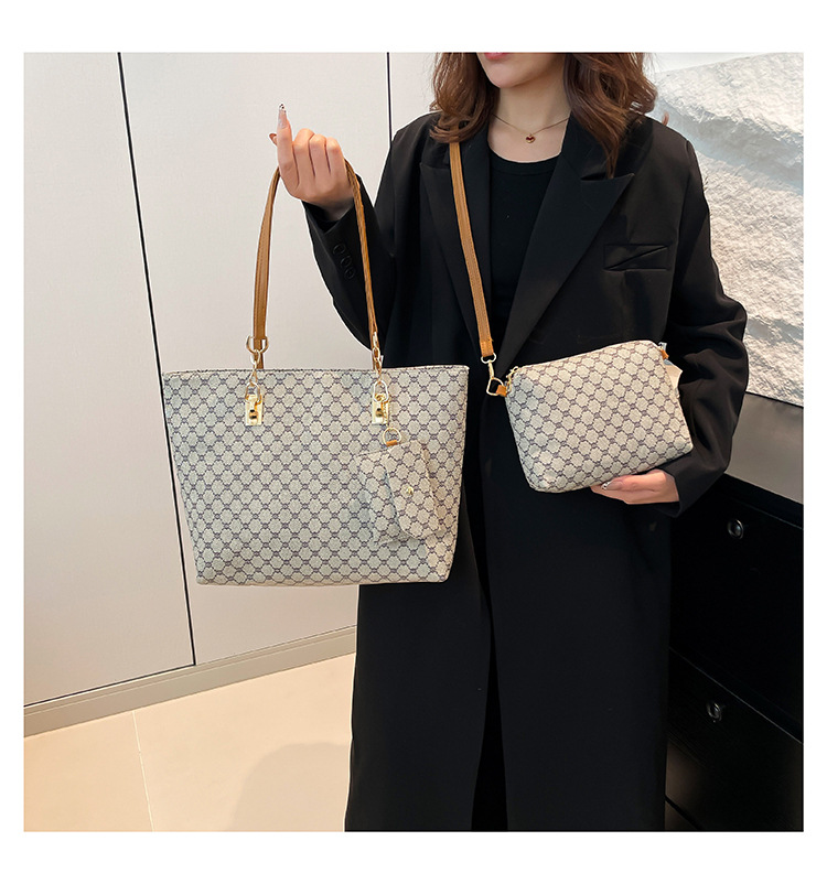 750g Weight Zipper Closure Type Double Shoulder Straps Strap Type Bag Sets Bags Type Daily Occasion PU Material Women's Backpack Backpack Geometric Pattern All Seasons Season Women's Gender Elegant, Basic Style Square Shape Women's PU Geometric Elegant Basic Square Zipper Bag Sets 6