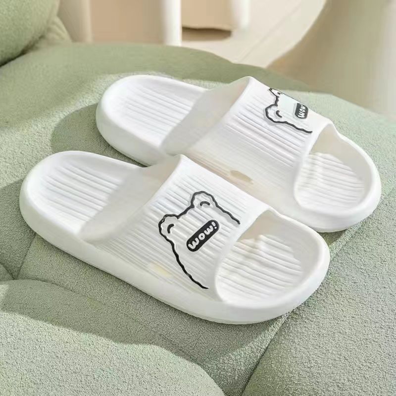 EVA Slippers for Women to Wear Outside in Summer, Indoor Non-slip Soft Bottom Bathroom Bathing Couple Sandals and Slippers for Men Wholesale