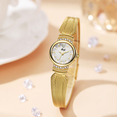 歌迪小眾高顏值貝母女款腕錶中古流蘇鏈條輕奢小盤表防水石英手錶